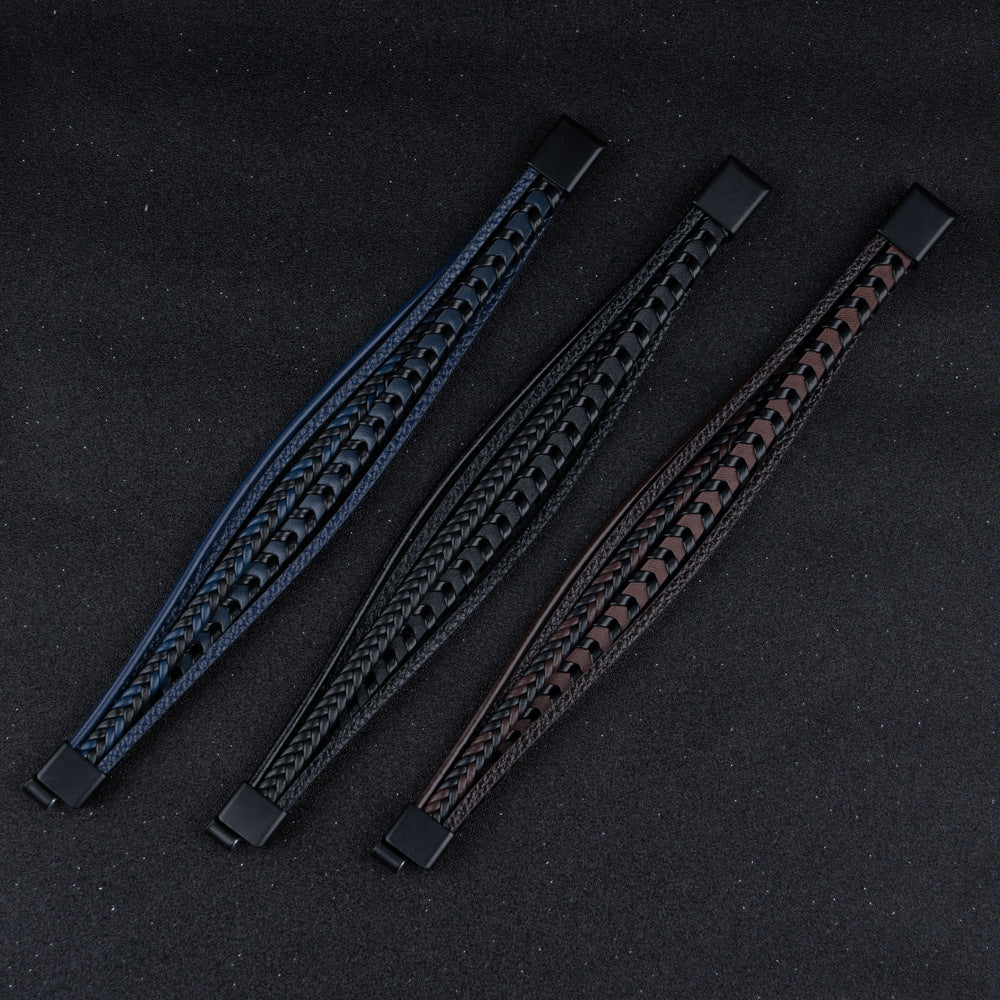 Brazalete Ragnar | Pulsera de Cuero Trenzado