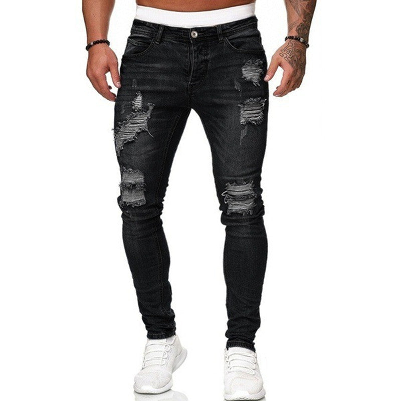 RIPPED SKINNY JEANS