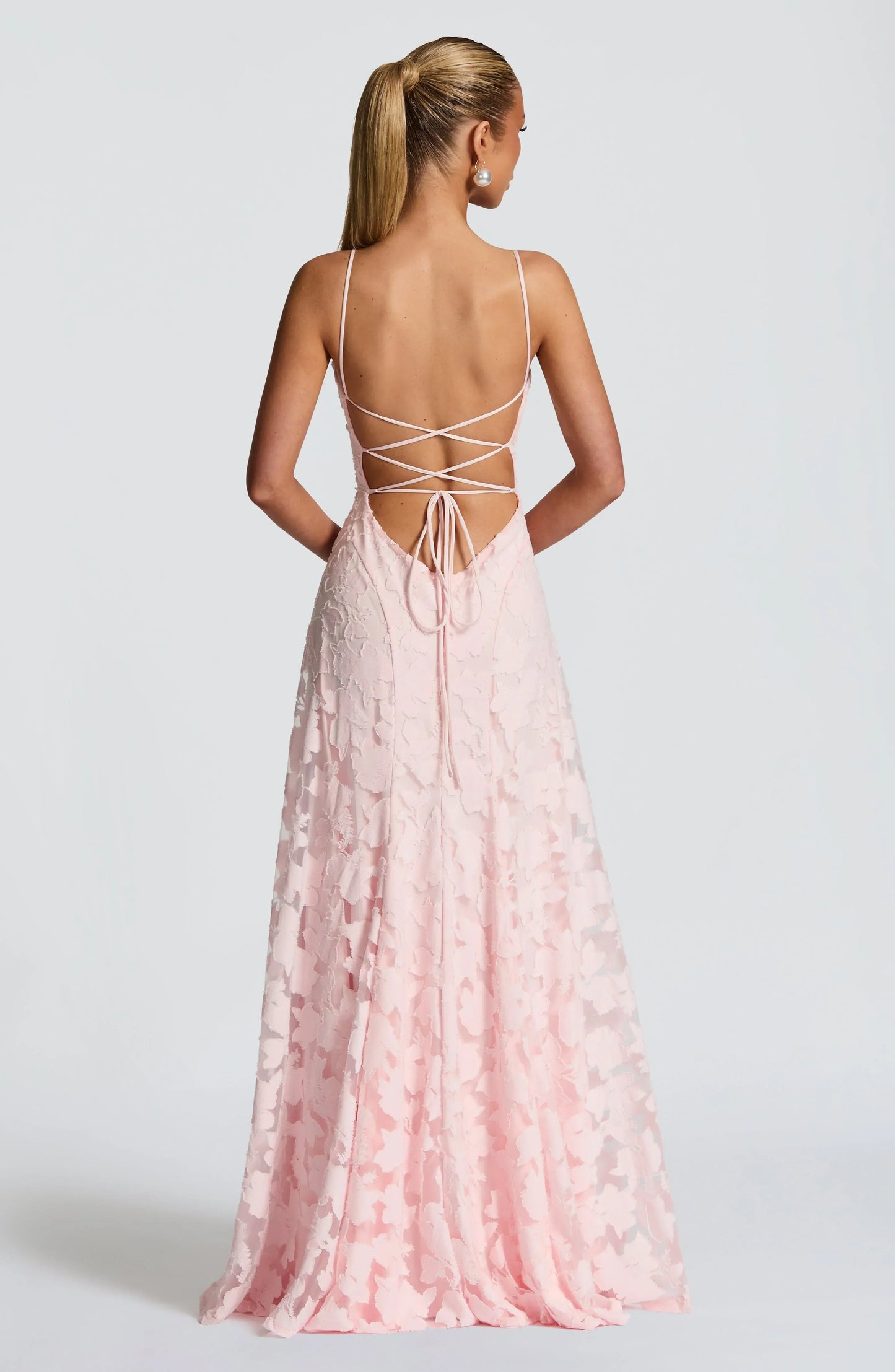 ELEGANTE VESTIDO MAXI CEREZA