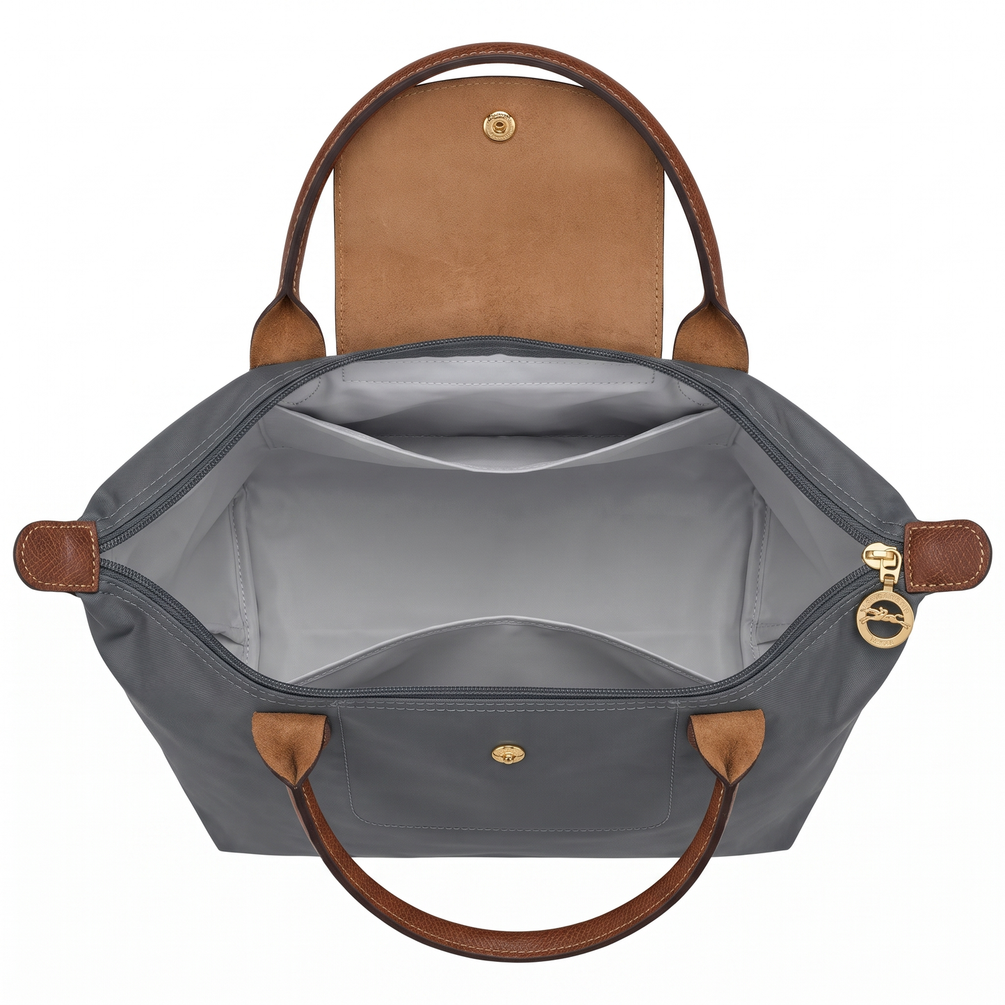 Bolso Tote Mediano Longcham Hierro interior