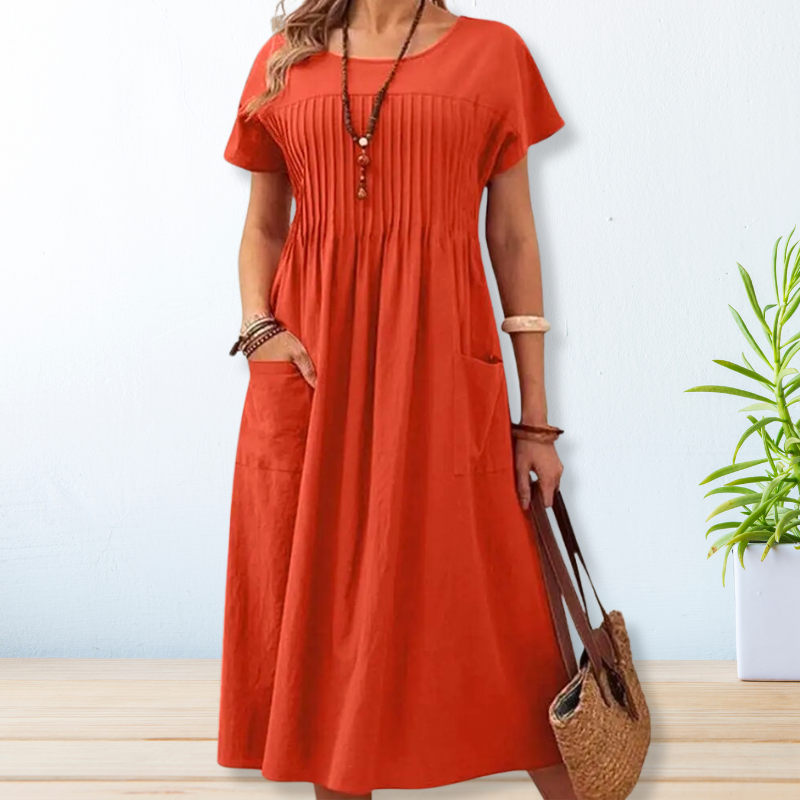 DAFFNE – VESTIDO LARGO CON BOLSILLOS