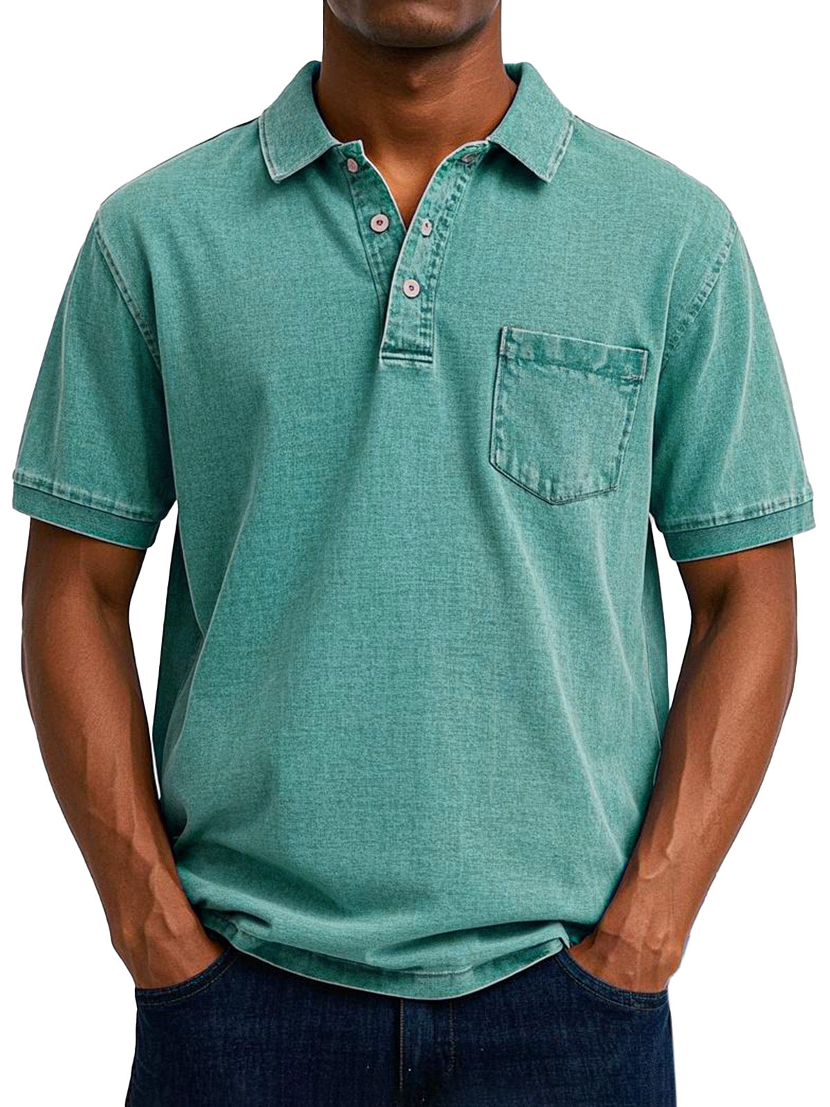 William – Polo Casual con Estilo Vintage para Hombre
