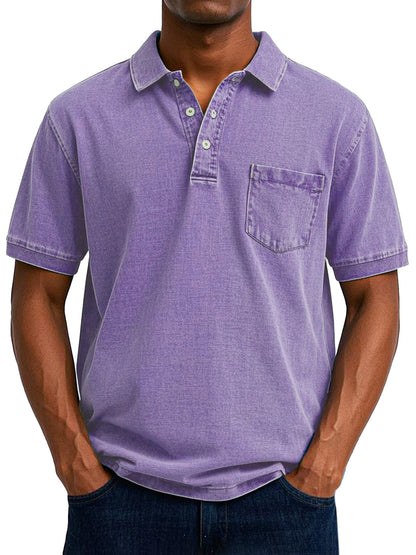 William – Polo Casual con Estilo Vintage para Hombre