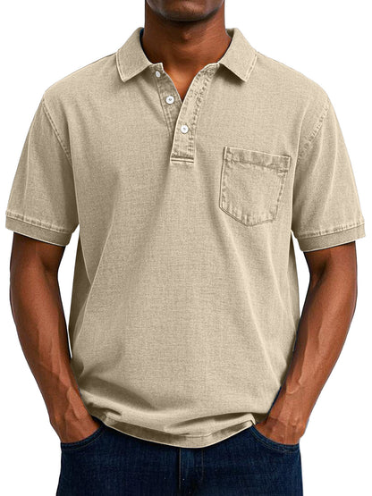 William – Polo Casual con Estilo Vintage para Hombre