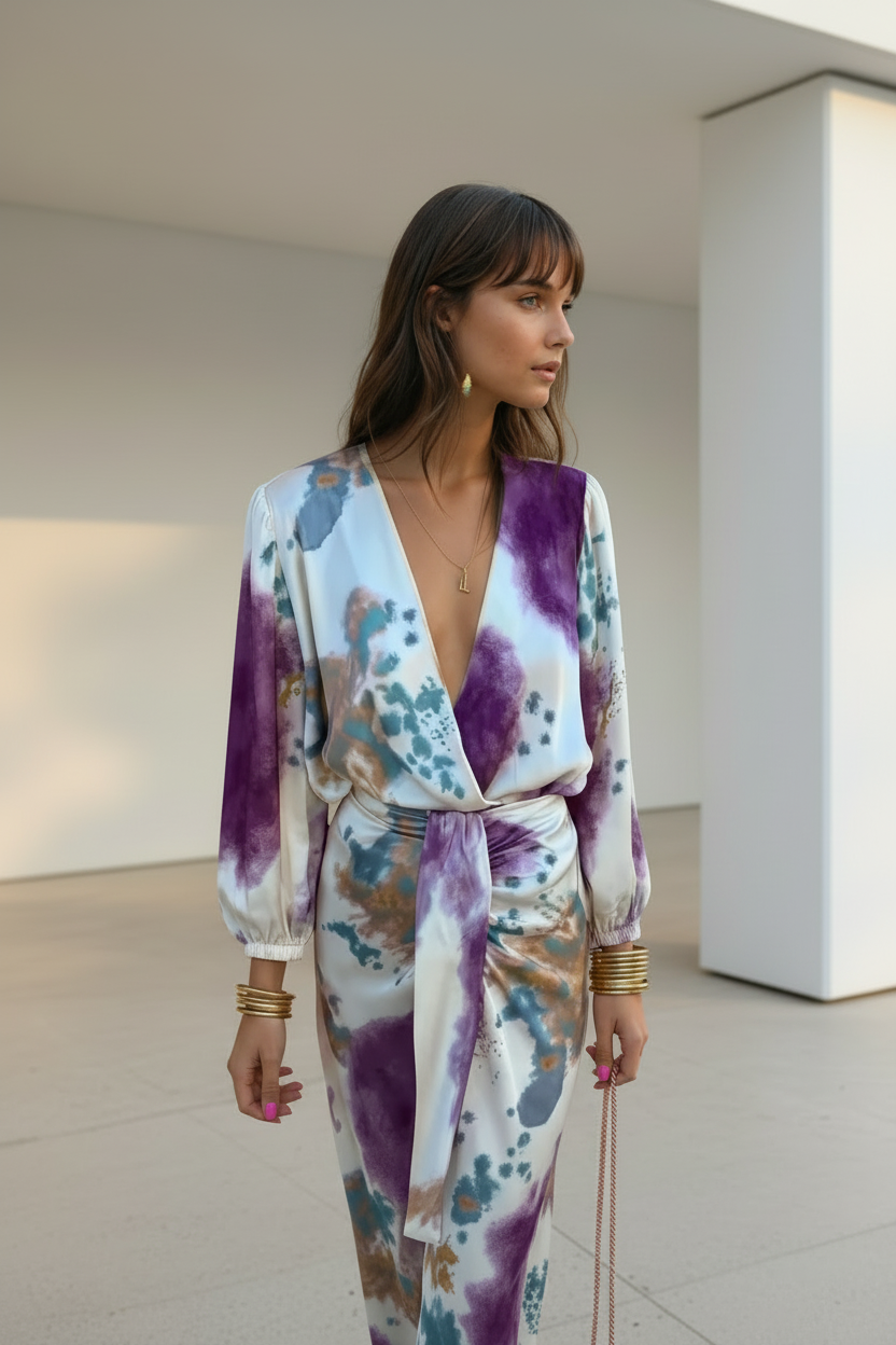 Morday – Vestido Midi Tropical