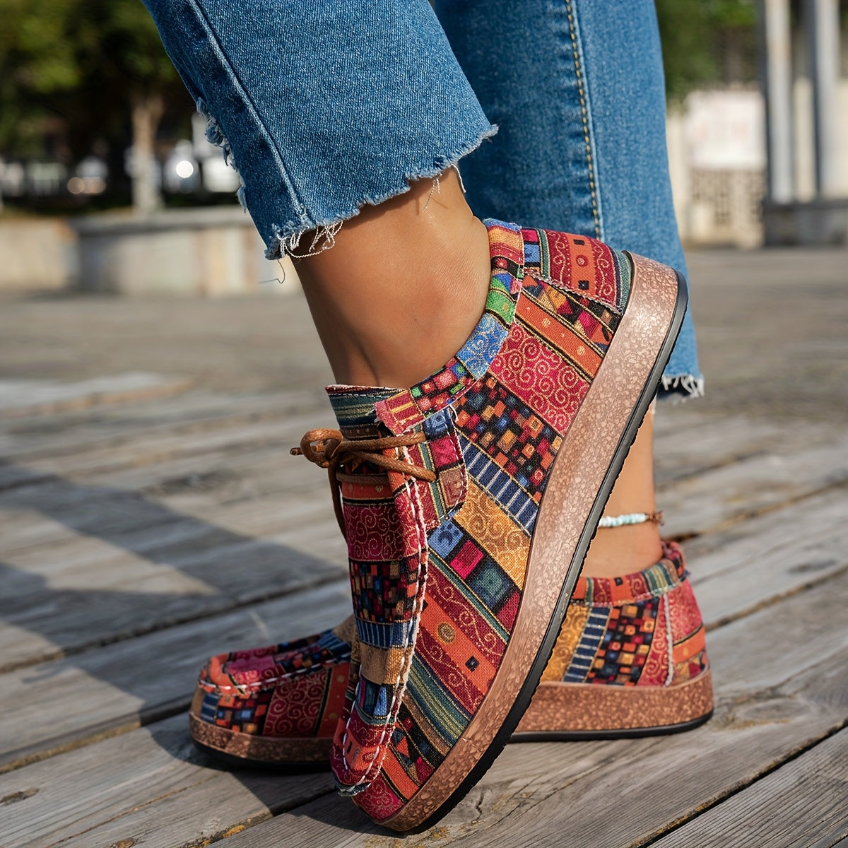 ZAPATOS ESTAMPADO PATCHWORK