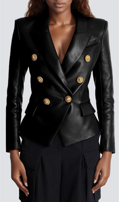 CHAQUETA NEGRA ENTALLADA