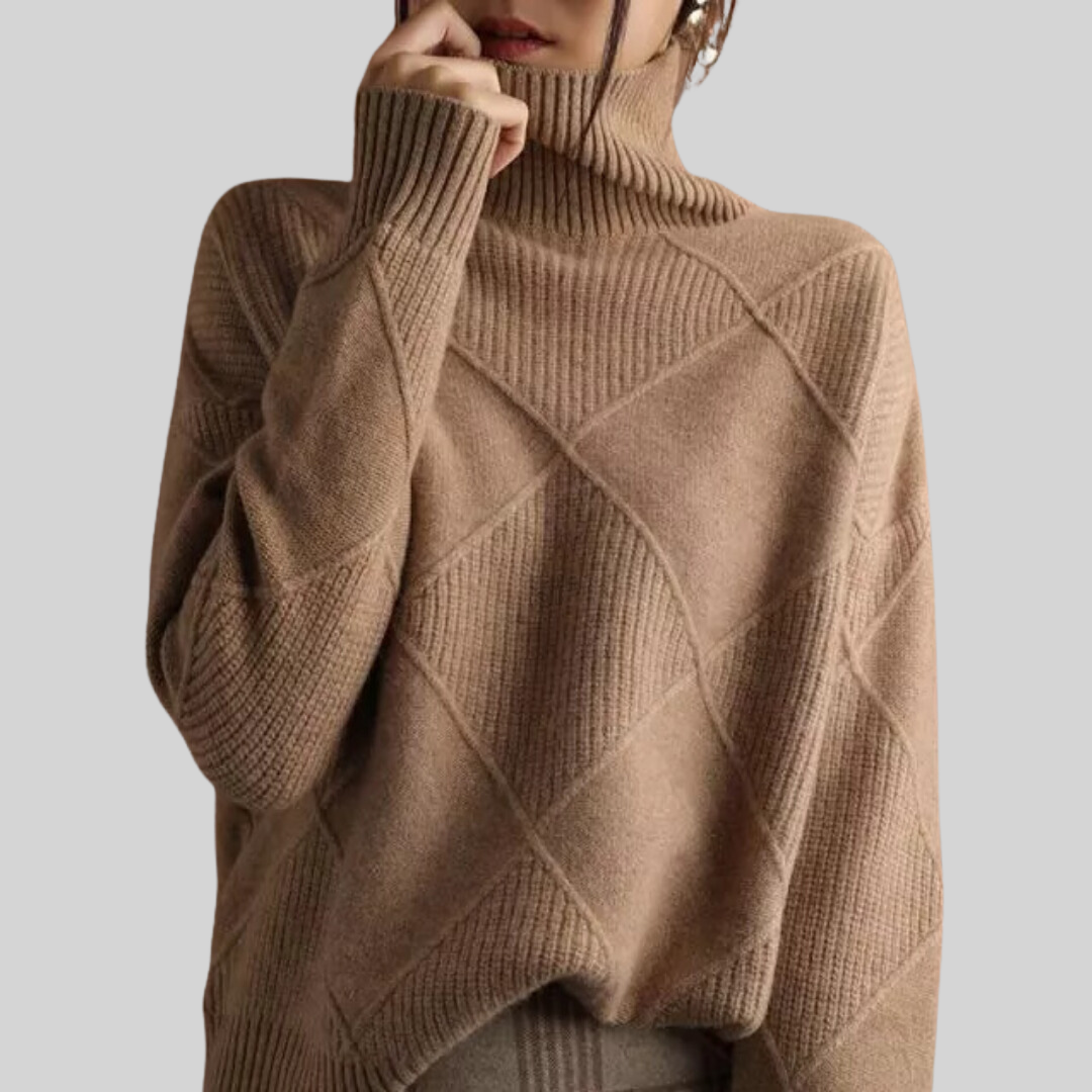 PULLOVER SUAVE DE CUELLO VUELTO