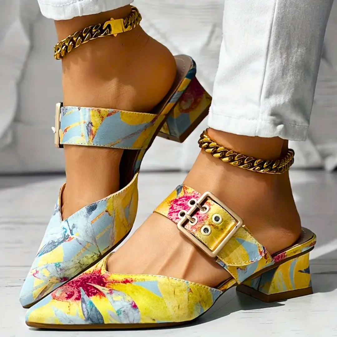 FLORAL HEEL – TACONES CON ESTAMPADO FLORAL