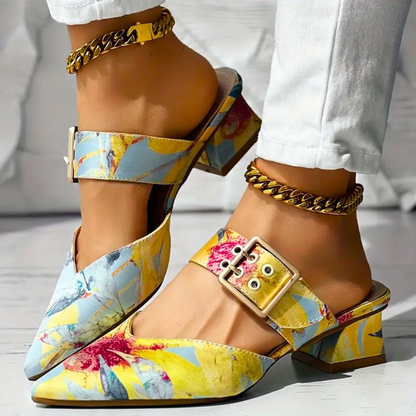 FLORAL HEEL – TACONES CON ESTAMPADO FLORAL