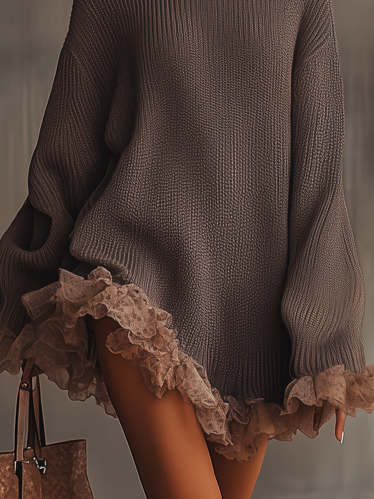 LUNARA™  | VESTIDO DE PUNTO OVERSIZE