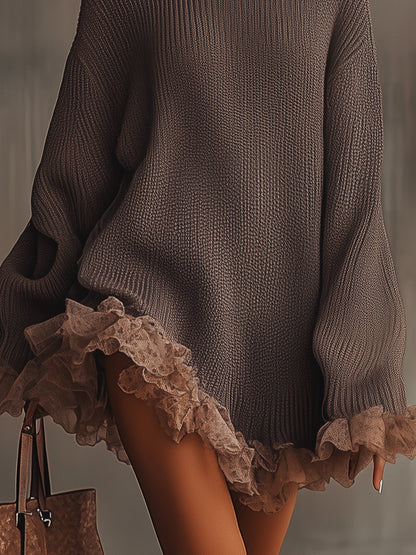 LUNARA™  | VESTIDO DE PUNTO OVERSIZE