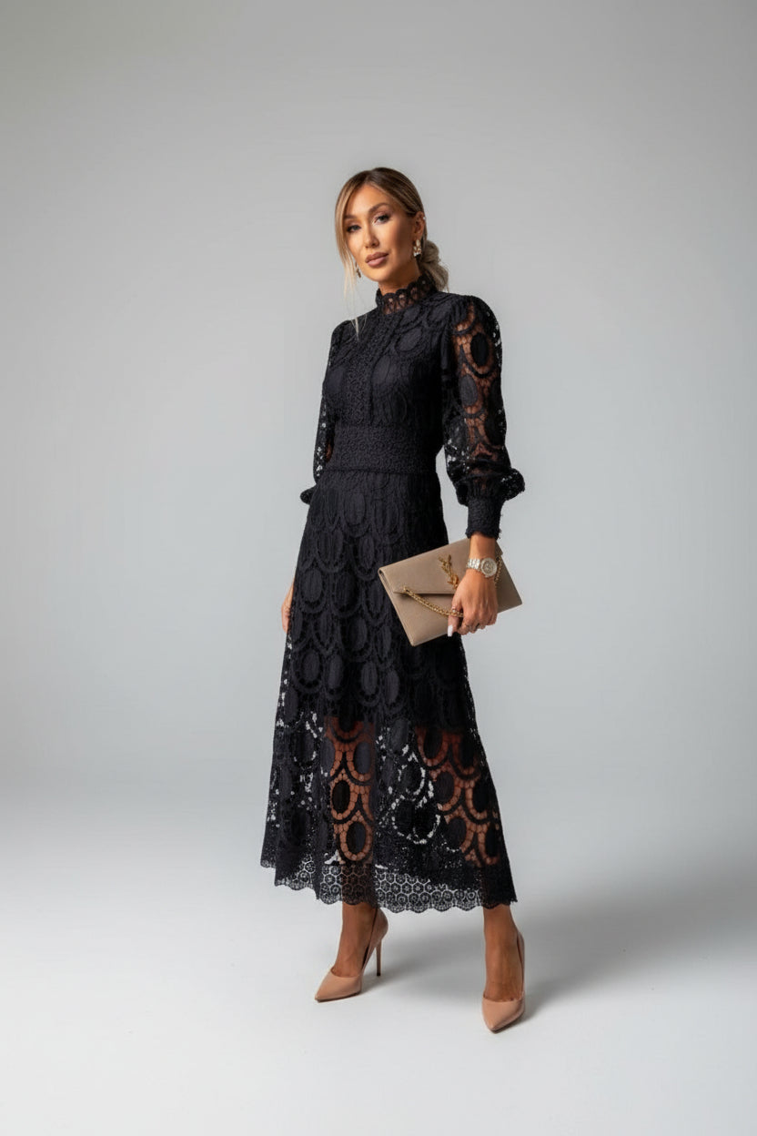 GRECIA | VESTIDO DE ENCAJE FRANCES ELEGANTE