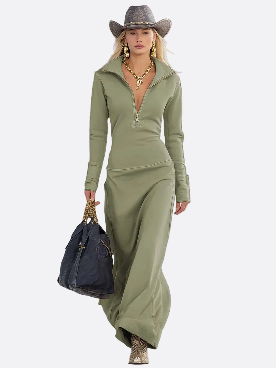 VESTIDO MAXI RÉTRO SPORT