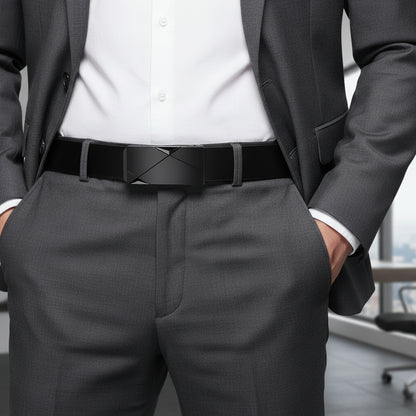 CINTURÓN DE CUERO ELEGANTE PARA HOMBRE