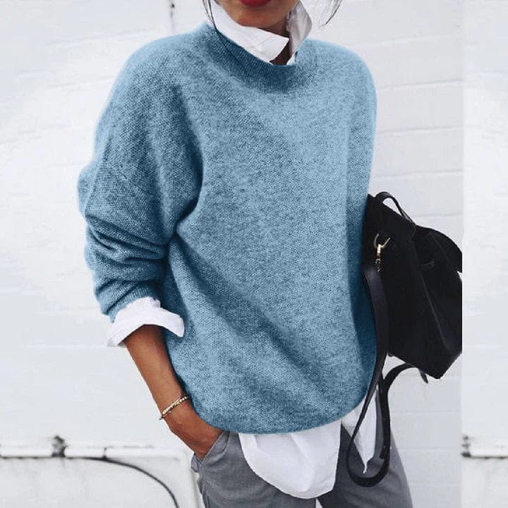 JERSEY DE CACHEMIRA CON CUELLO REDONDO