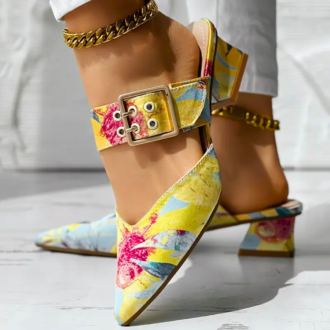 FLORAL HEEL – TACONES CON ESTAMPADO FLORAL