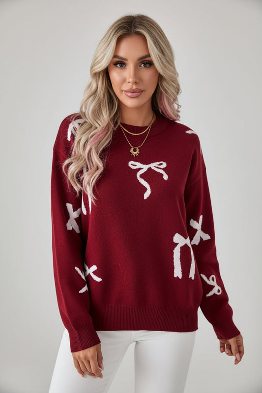 SUDADERA BOW FOR CHRISTMAS