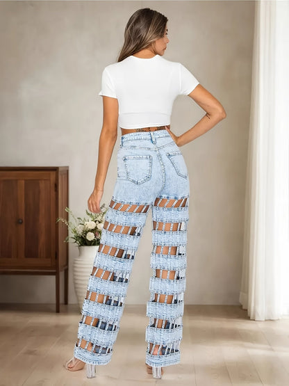 JEANS HIGH WAIST WASHED WIDE LEG