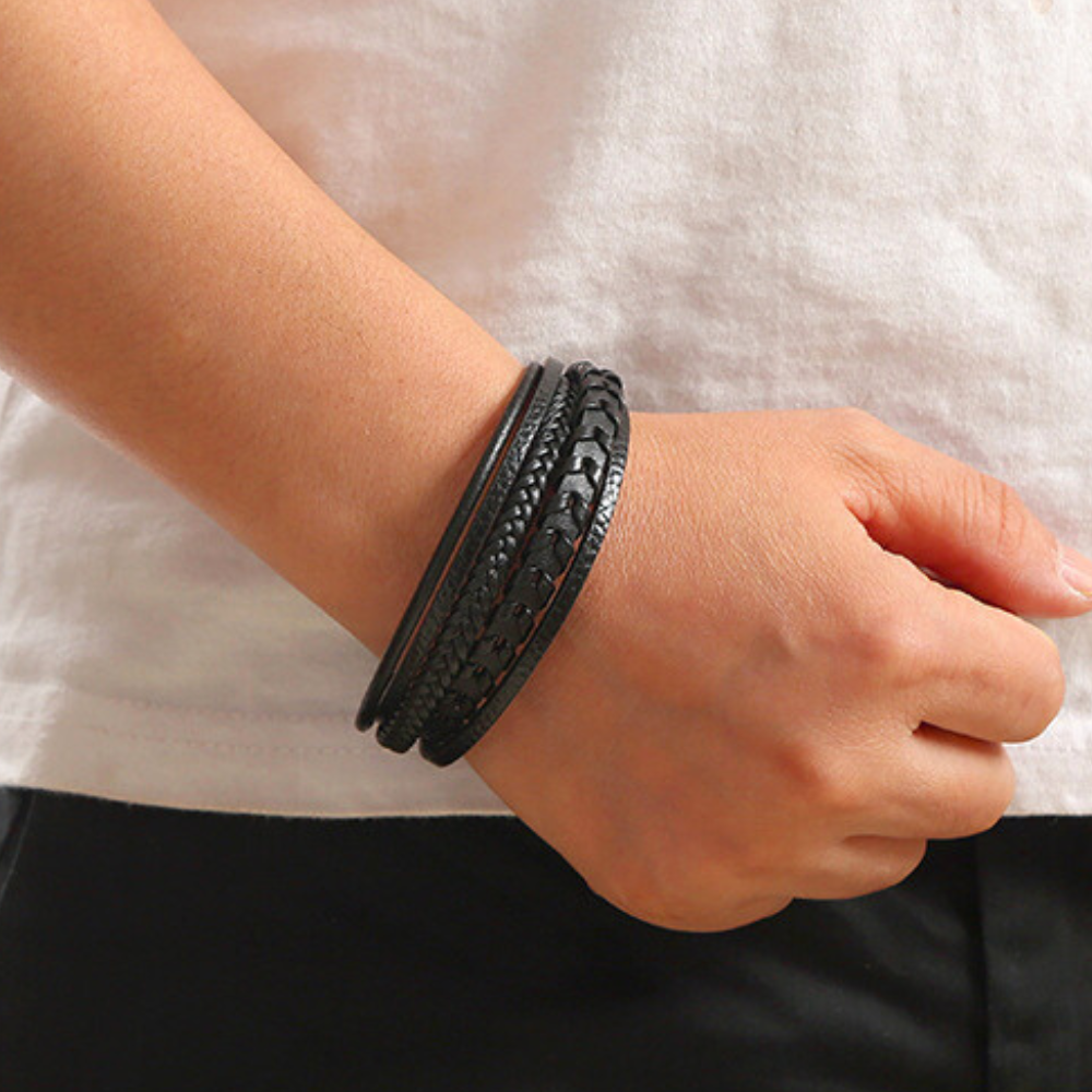 Brazalete Ragnar | Pulsera de Cuero Trenzado