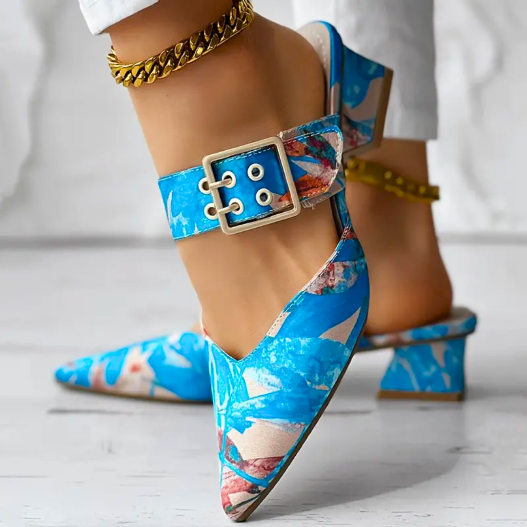FLORAL HEEL – TACONES CON ESTAMPADO FLORAL