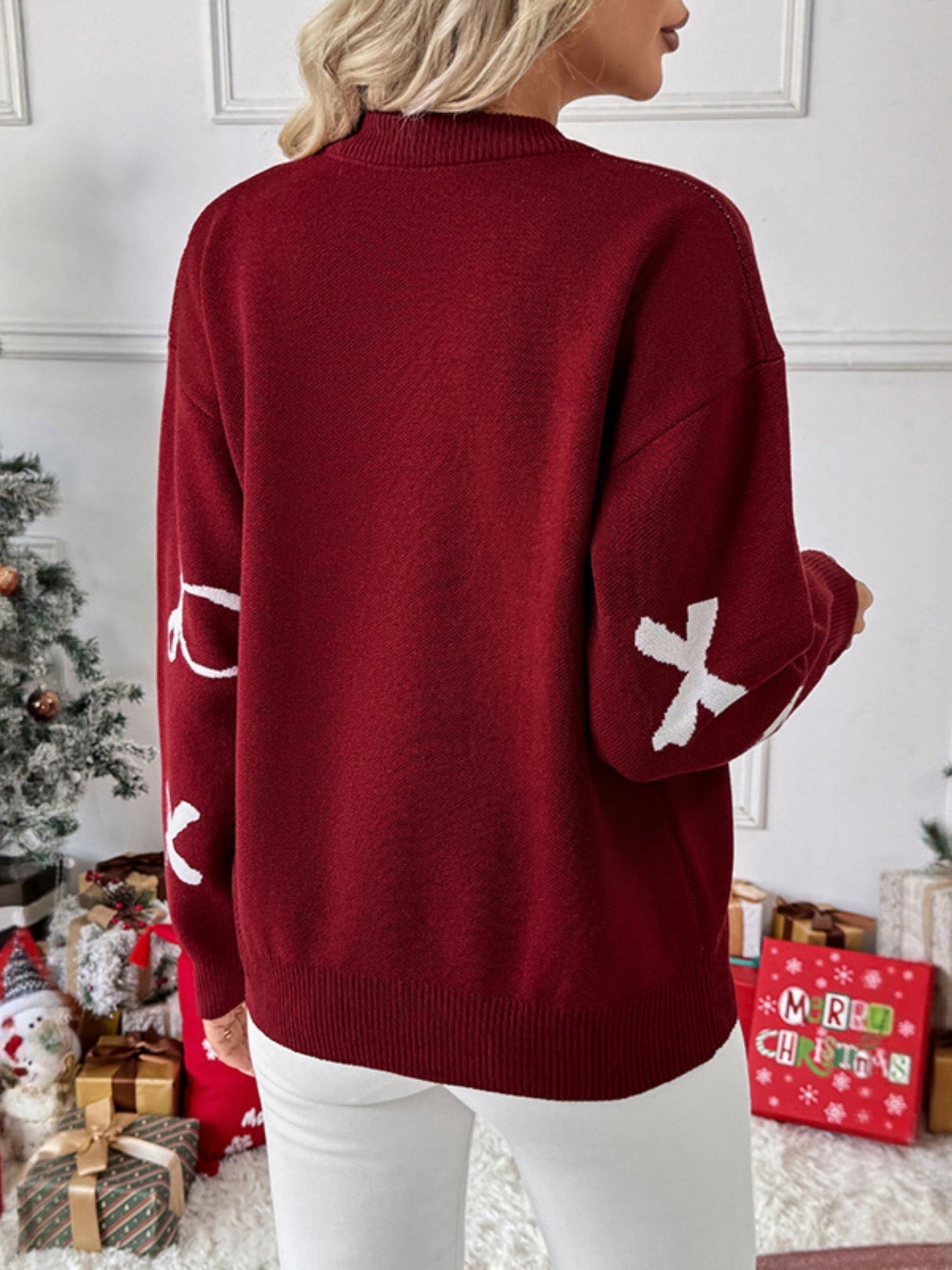 SUDADERA BOW FOR CHRISTMAS