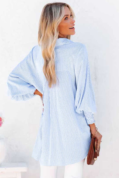 CAMISA OVERSIZE DE RAYAS