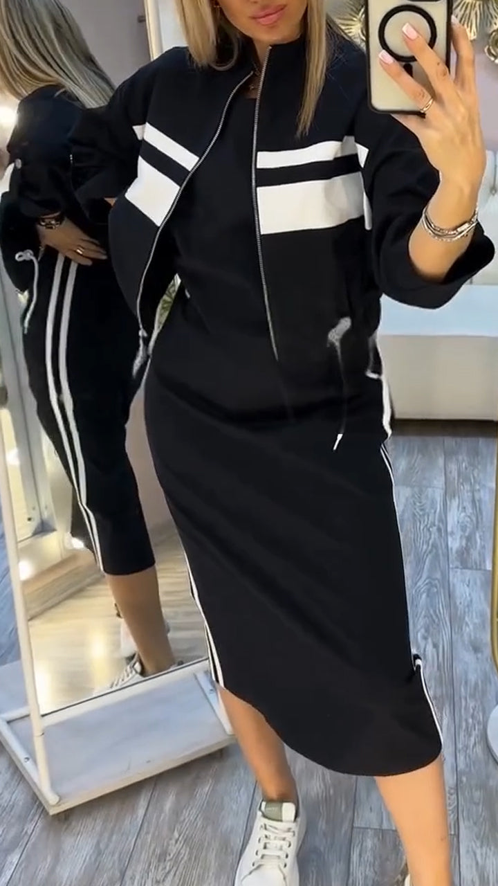 CONJUNTO SPORT VESTIDO Y CHAQUETA