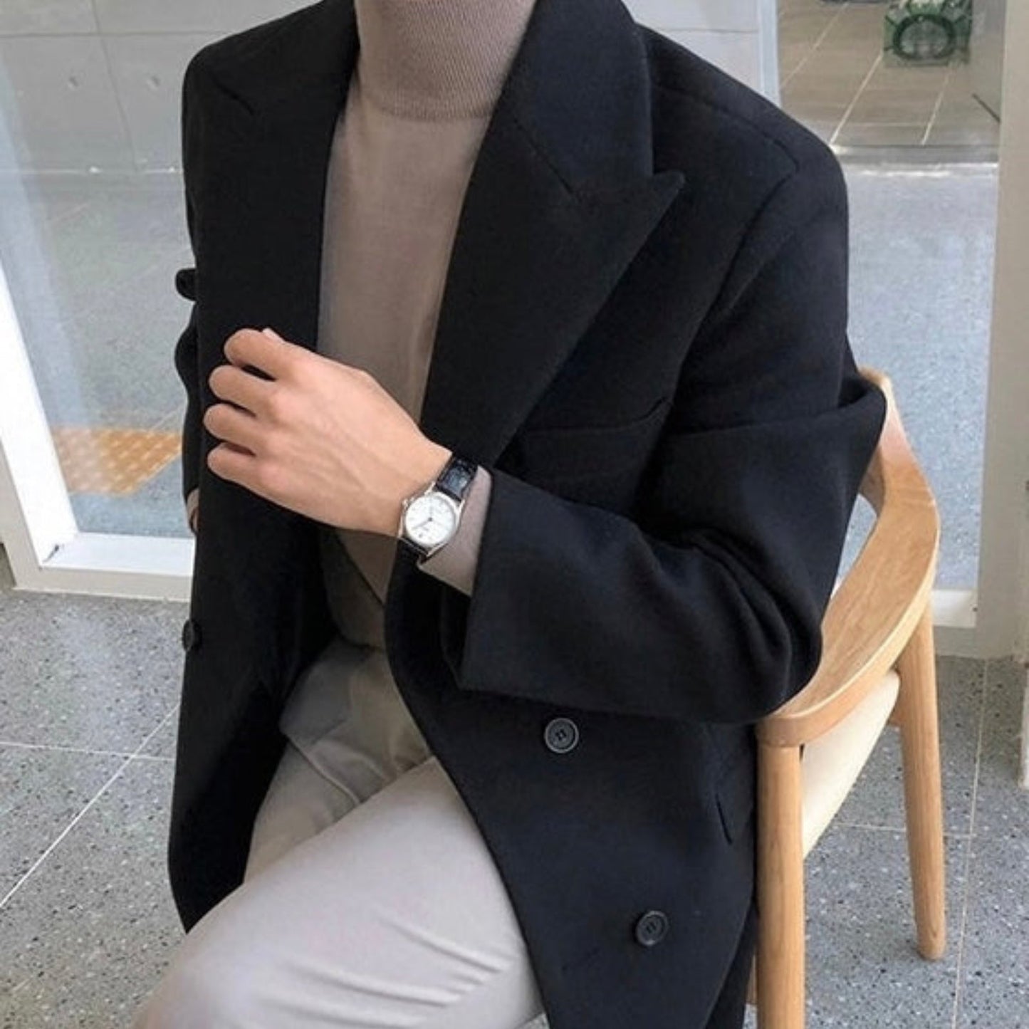 DOUBLE-BREASTED COAT CALIDEZ PREMIUM