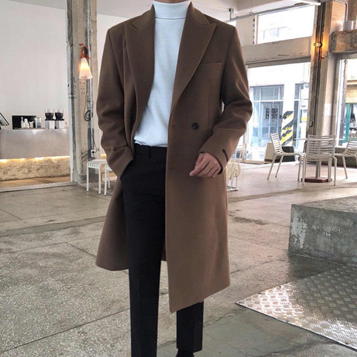 DOUBLE-BREASTED COAT CALIDEZ PREMIUM