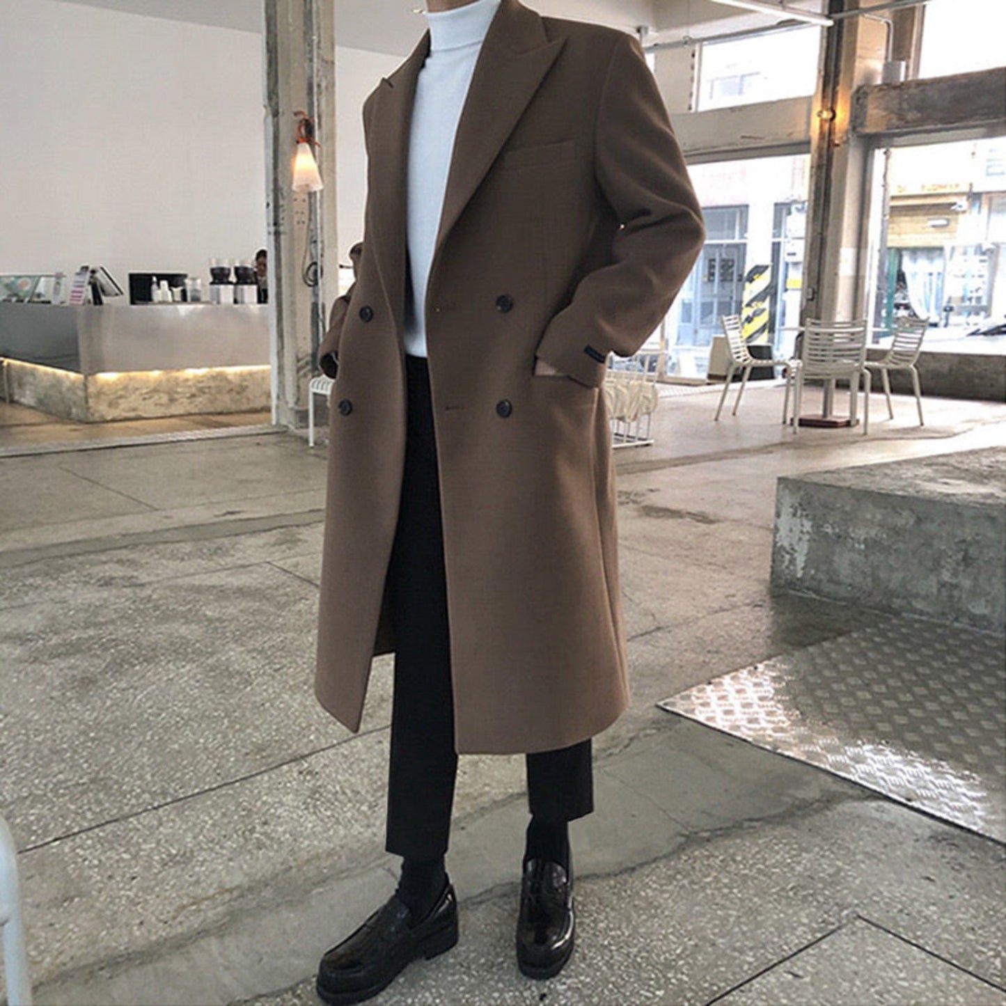DOUBLE-BREASTED COAT CALIDEZ PREMIUM