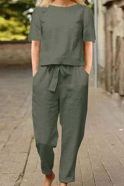 CONJUNTO ALGODÓN Y LINO