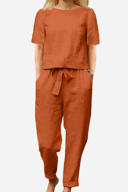 CONJUNTO ALGODÓN Y LINO