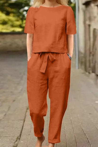 CONJUNTO ALGODÓN Y LINO