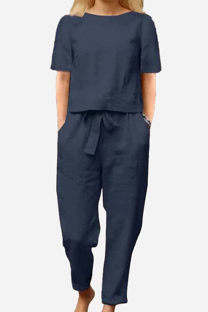 CONJUNTO ALGODÓN Y LINO