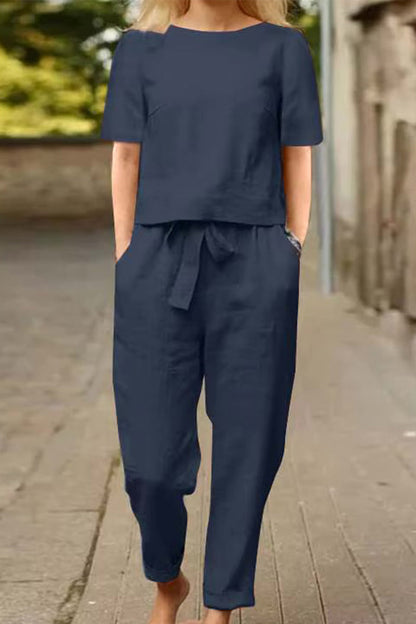 CONJUNTO ALGODÓN Y LINO