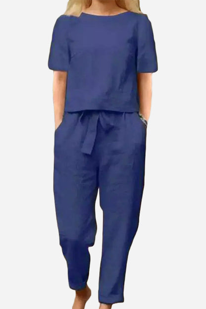CONJUNTO ALGODÓN Y LINO