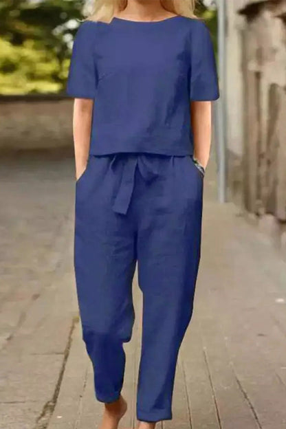 CONJUNTO ALGODÓN Y LINO