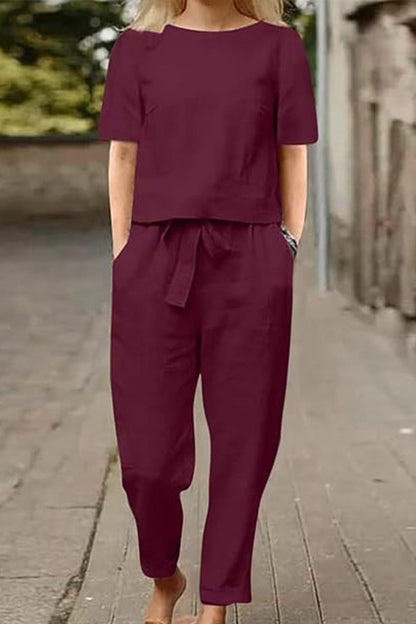 CONJUNTO ALGODÓN Y LINO
