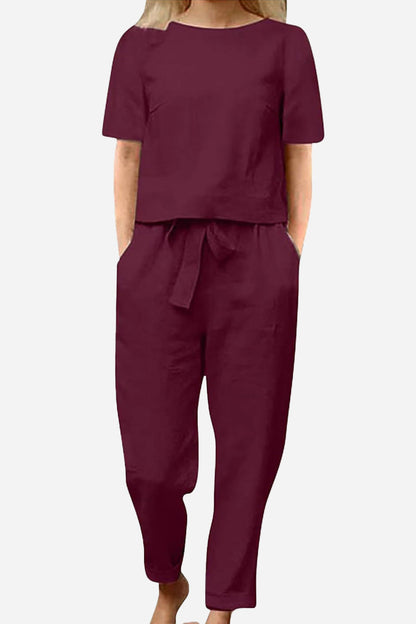 CONJUNTO ALGODÓN Y LINO