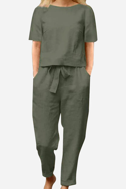 CONJUNTO ALGODÓN Y LINO