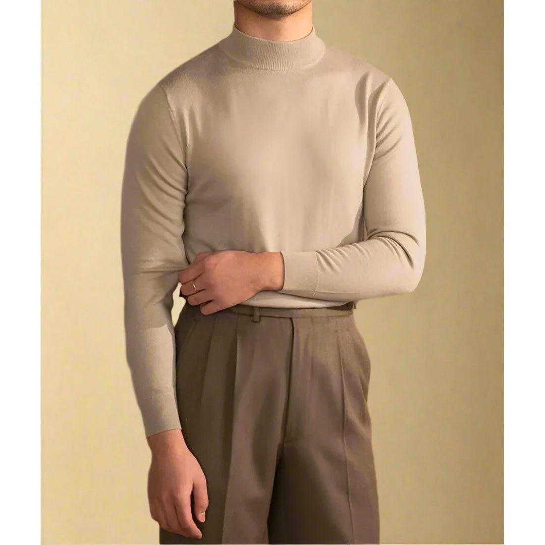 JERSEY DE CUELLO ALTO DE CACHEMIRA