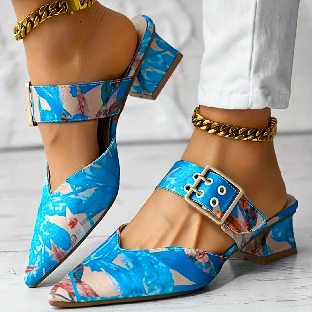 FLORAL HEEL – TACONES CON ESTAMPADO FLORAL