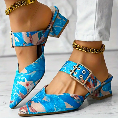 FLORAL HEEL – TACONES CON ESTAMPADO FLORAL