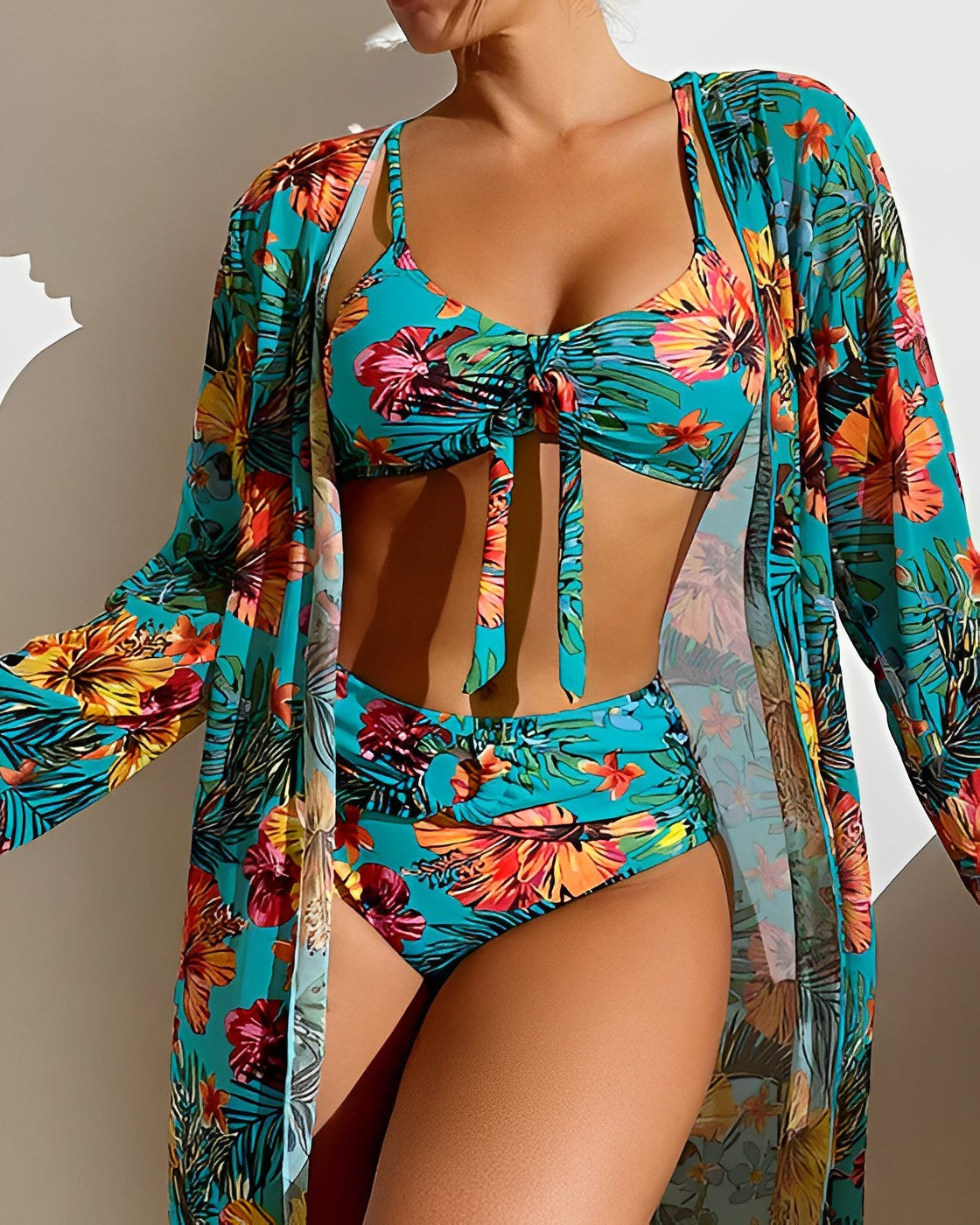 BIKINI FLORA TROPICAL 3 PIEZAS