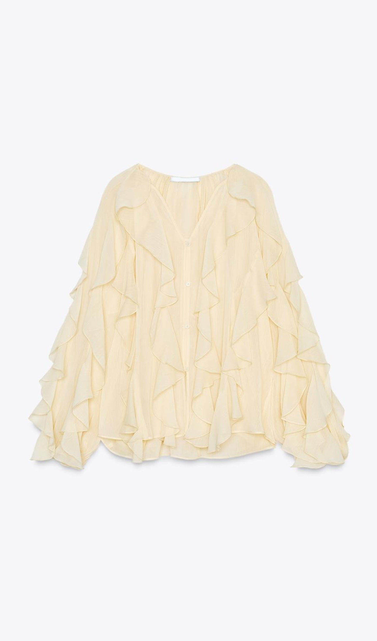 BLUSA CON VOLANTES