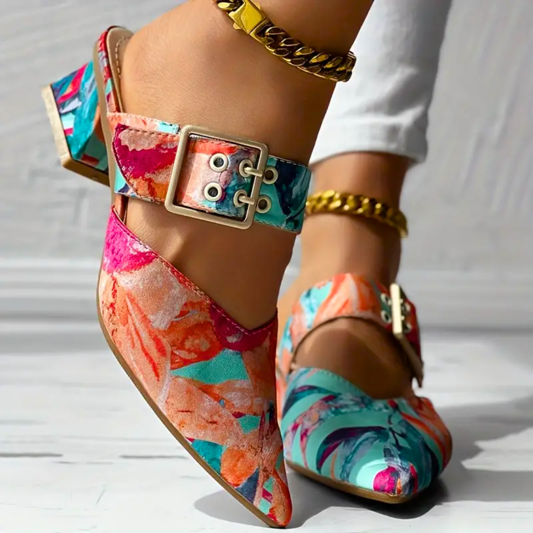 FLORAL HEEL – TACONES CON ESTAMPADO FLORAL