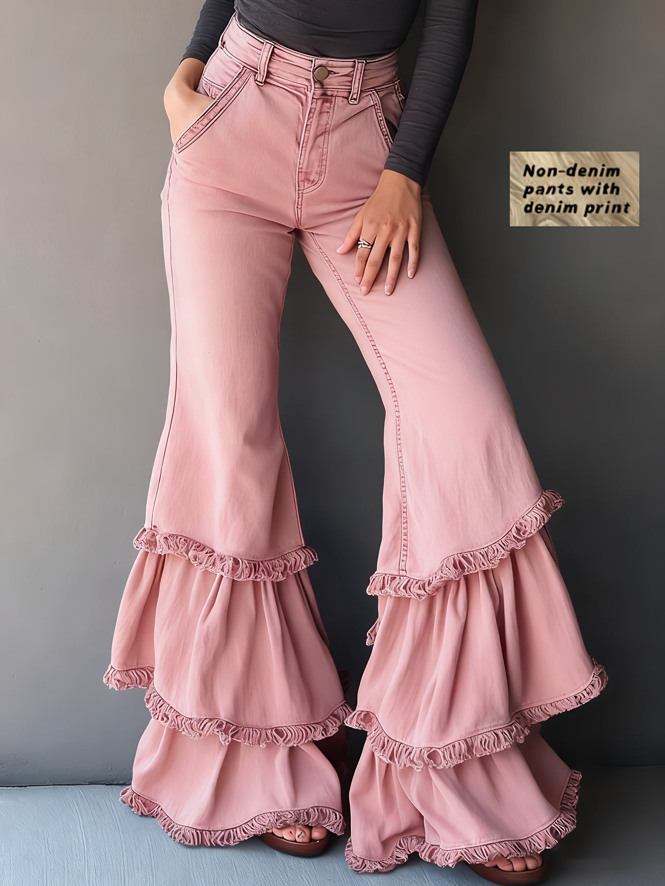PANTALÓN CASUAL FLARE MINIMAL