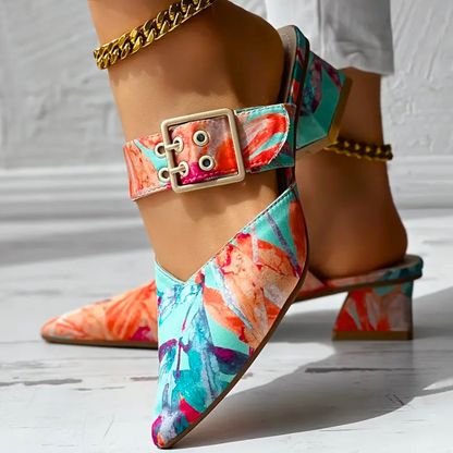 FLORAL HEEL – TACONES CON ESTAMPADO FLORAL
