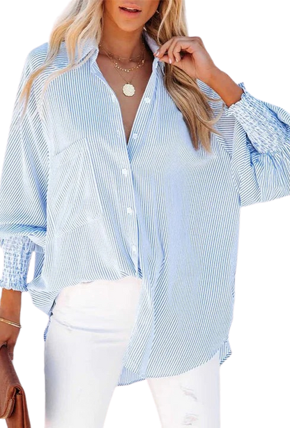 CAMISA OVERSIZE DE RAYAS